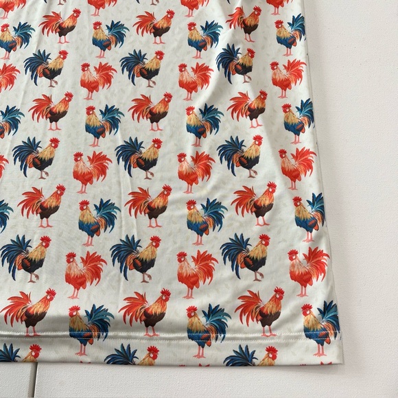 Waggle Golf Polo Feelin Cocky Rooster Performance Shirt Men’s Size XL - Picture 5 of 15